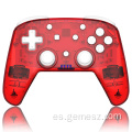 Mango de controlador transparente rojo para interruptor de Nintendo